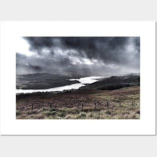 Looking over Loch Garry near Invergarry, Scotland Posters and Art